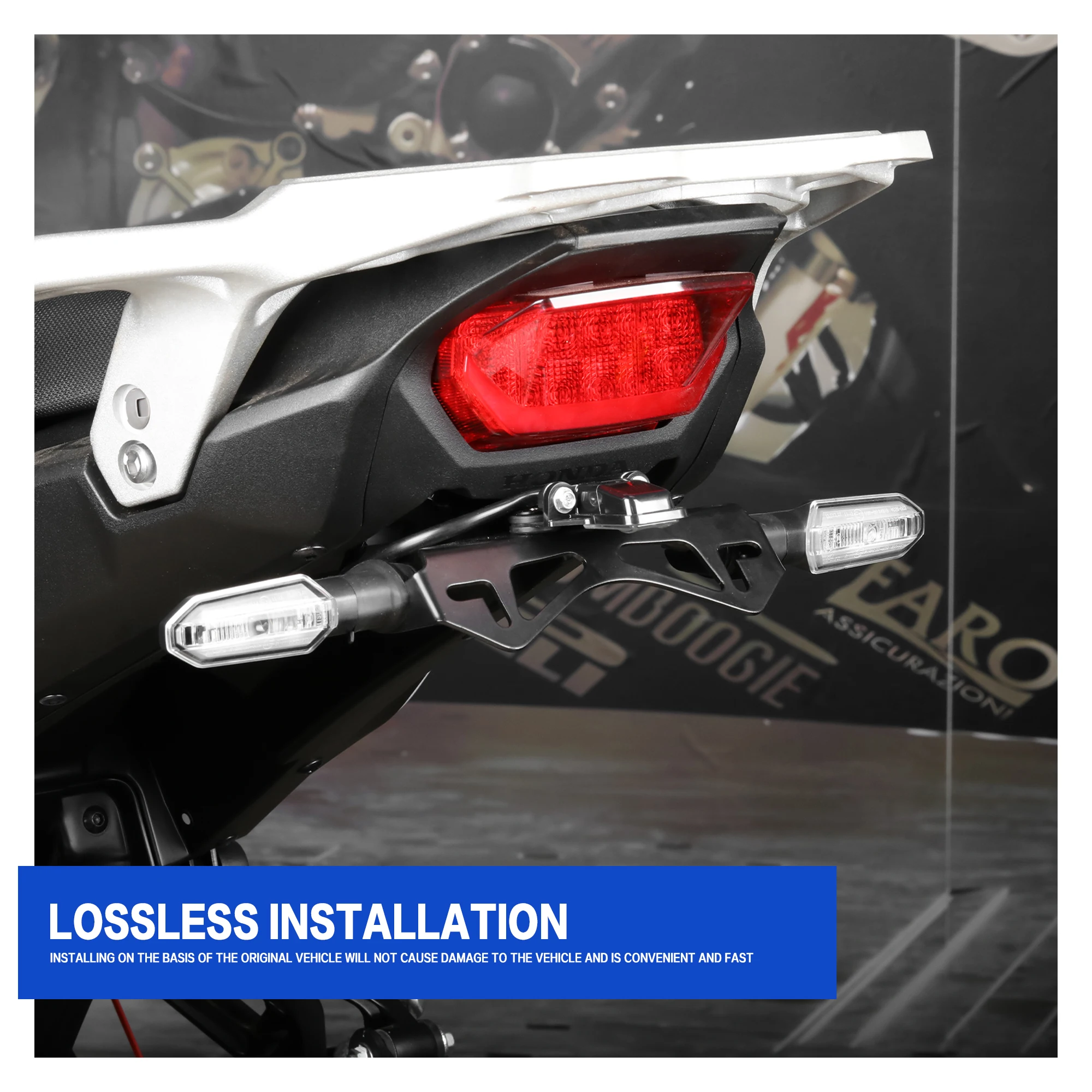 혼다 CRF1100L 아프리카 트윈 CRF 1100 L 아프리카 트윈 ES 2020-2026 번호판 홀더 오토바이 테일 티디 펜더