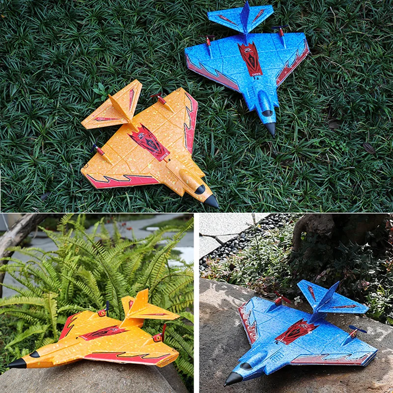 X320 RC Plane Water, Land and Air remote Control Glider EPP Foam Remote Control Aircraft With LED Light Flighter Toys for Boys 4
