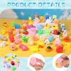Cute Animals Swimming Water Toys For Children Soft Rubber Float Squeeze Sound Squeaky Bathing Toy For Baby Bath Toys 6