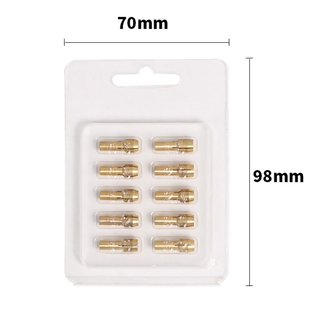 1-10Set 0.5-3.2mm Mini Drill Collets Chuck Adapter For Electric Motor Shaft Fit Micro Twist Drill Brass Cartridge Rotary Tools