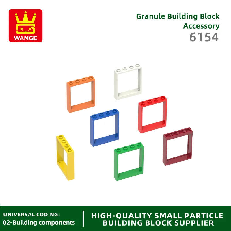 

20Pcs/lot NO.6154 1x4x4 Window Block Moc Color Accessories Compatible with Brick DIY Children's Toy Assembly Parts