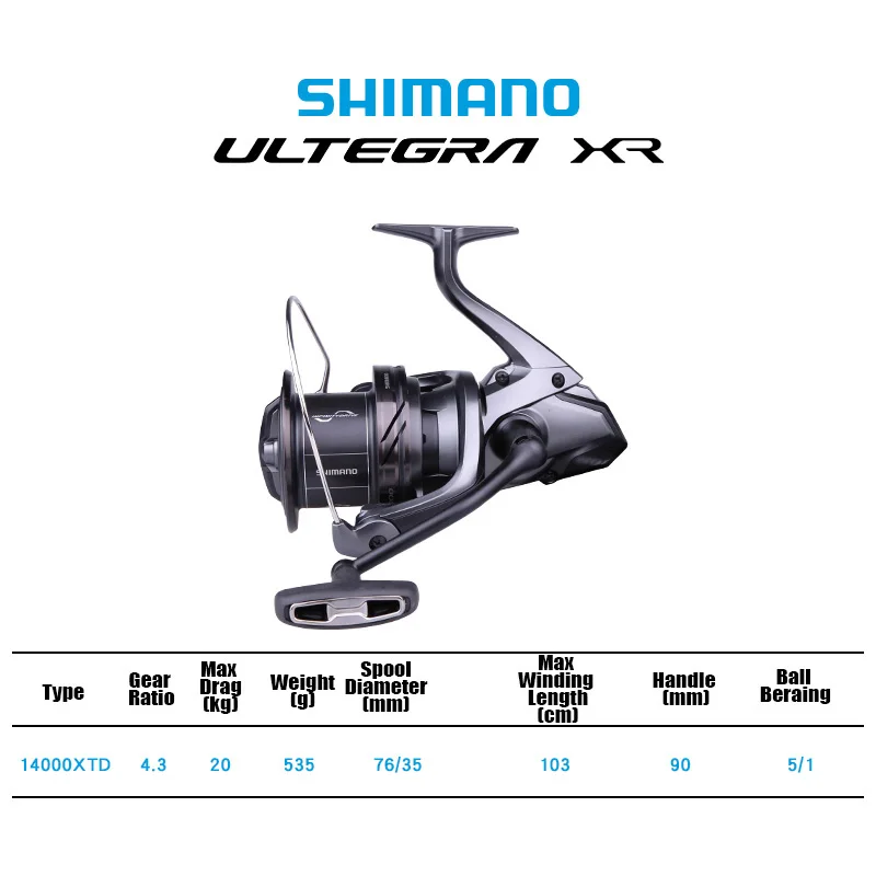 シマノ 2024 アルテグラ XR 14000XTD/XSD 海水スピニングリール 535g