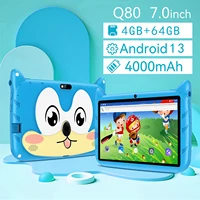 New 7 Inch Cartoon Pattern Tablets 5G Wifi Dual Cameras Quad Core 4GB+ 64GB ROM Kids Software Learning Education Games Tablet Pc 2