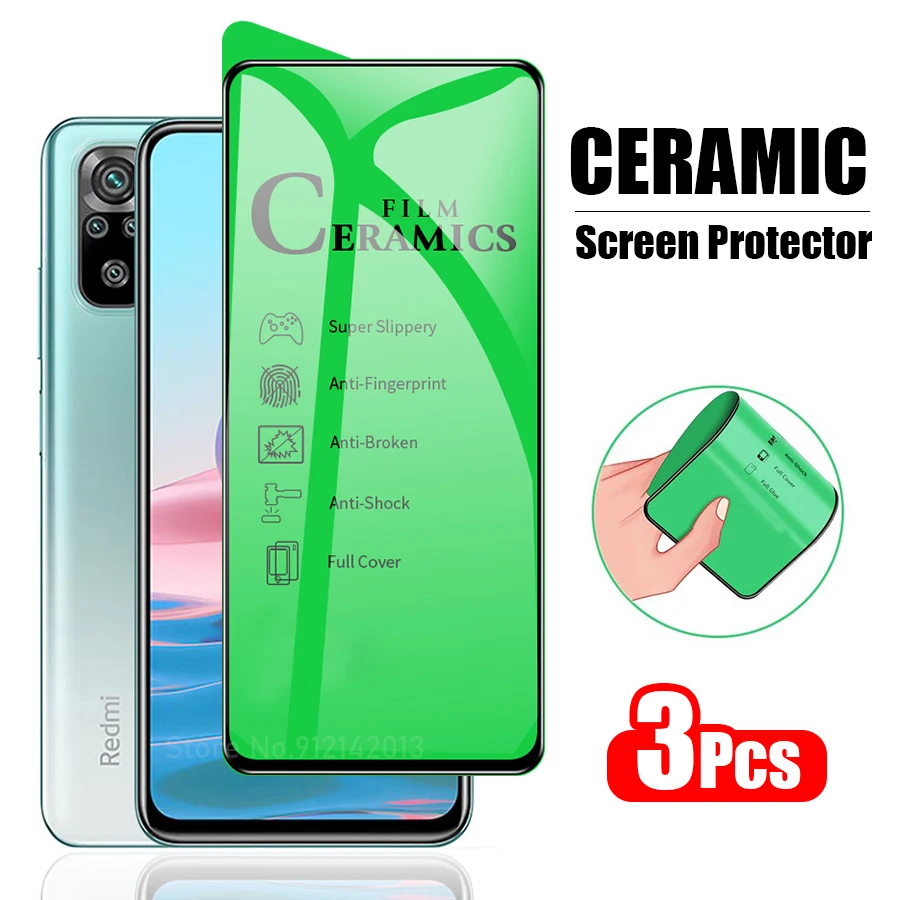 Мягкое керамическое закаленное стекло для Xiaomi Mi 10T 9T Poco X3 NFC F2 Pro F3 M3 Redmi Note 11 10 9 8 9S 9C