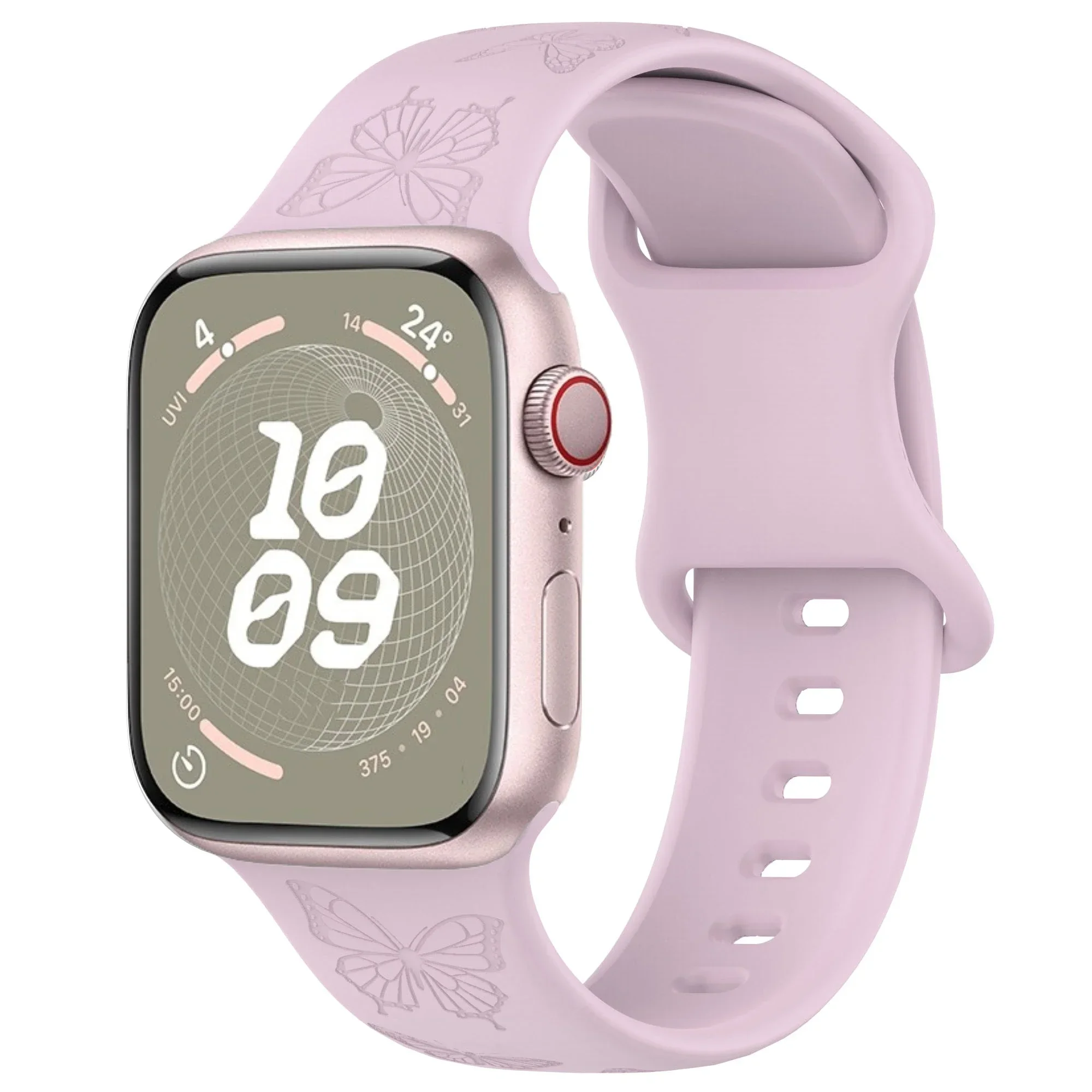Engraved Silicone Pattern Watch Strap Bracelet
