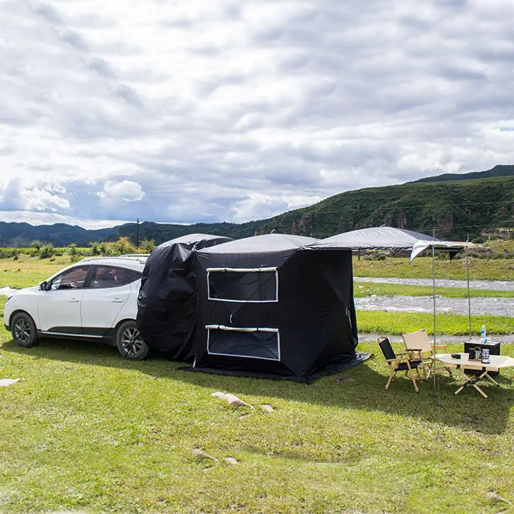 

Outdoor Car Rear Tent Family Camping Universal SUV Tailgate Shade Awning Self-driving Travel Automatic Speed-open Trunk Tent TT