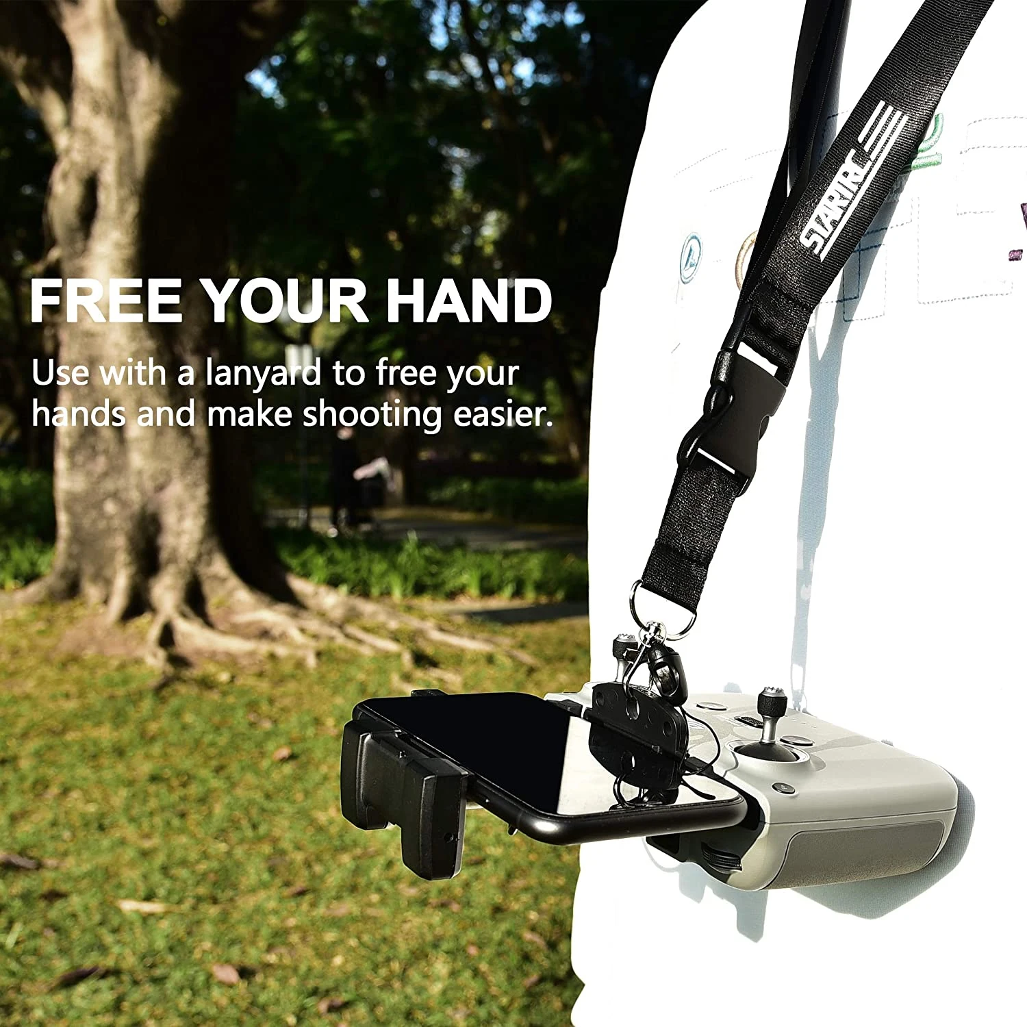 Dji Mini 2 Afstandsbediening Lanyard Haak Houder Beugel Antifall Neck Strap Touw Voor Dji Air 2S/Mavic 3/Air 2 Drone Accessoires