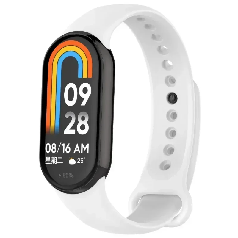 Silicone Straps For Xiaomi Band 8 Replacement Wristbands Straps Soft Breathable Skin Friendly Straps For Mi Band 8 Smart Watch 3