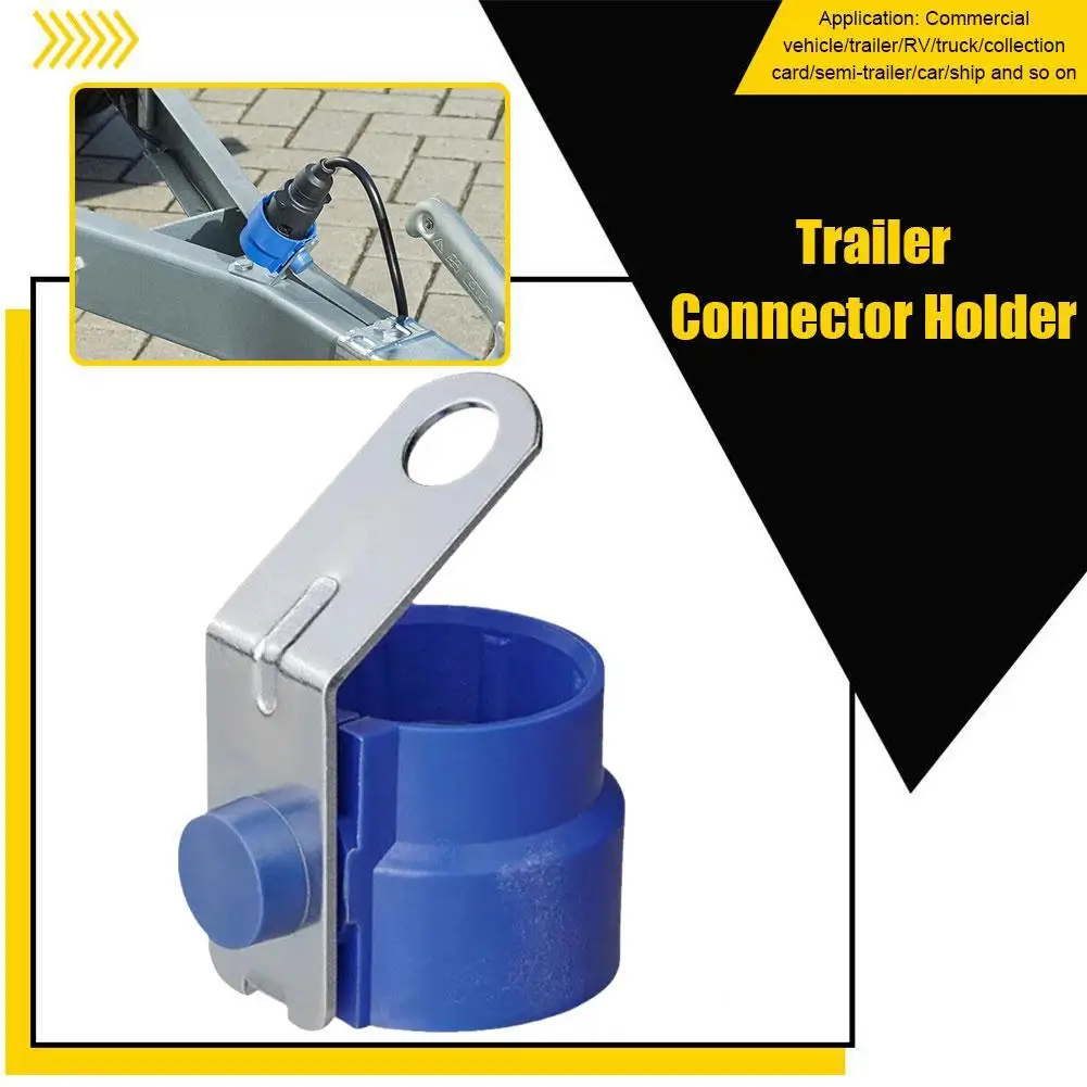 Parking Cover Trailer Connector Holder ABS Accessory For 7 13 Pin Trailer Plug  Bracket Fixed Connector Truck RV Car Ship Parts 10pcs 12style bag edge corner button protector cover diy belt tail plug strap end clip purse clasp screw leather craft accessory