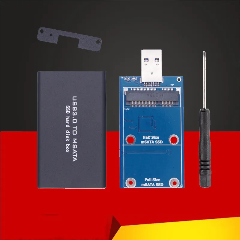 

Корпус для жесткого диска mSATA на USB 3,0, внешний твердотельный диск из алюминиевого сплава, адаптер mSATA для 30*30 50*30 mSATA SSD