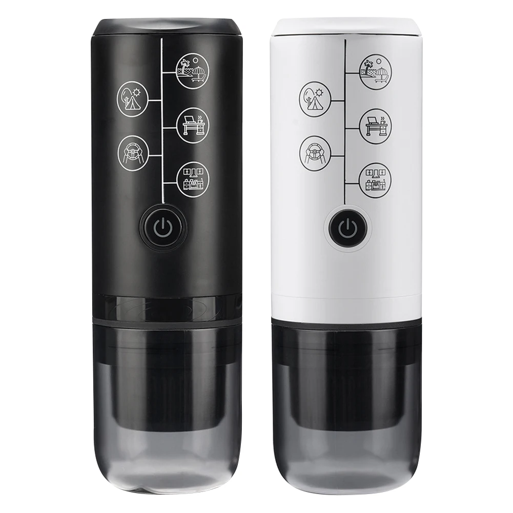 Wireless Electric Portable Espresso Coffee Machine for Car & Home Camping Coffee Maker 2-in-1 Capsule Powder Travel Coffee Maker 6