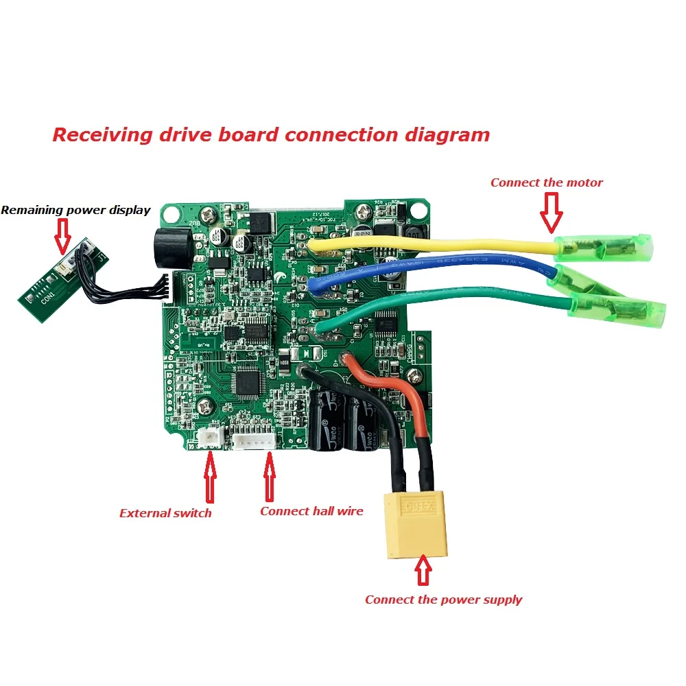 Telecomando scooter elettrico scheda di controllo kit controller per veicoli elettrici DC24V brushless hub motor drive