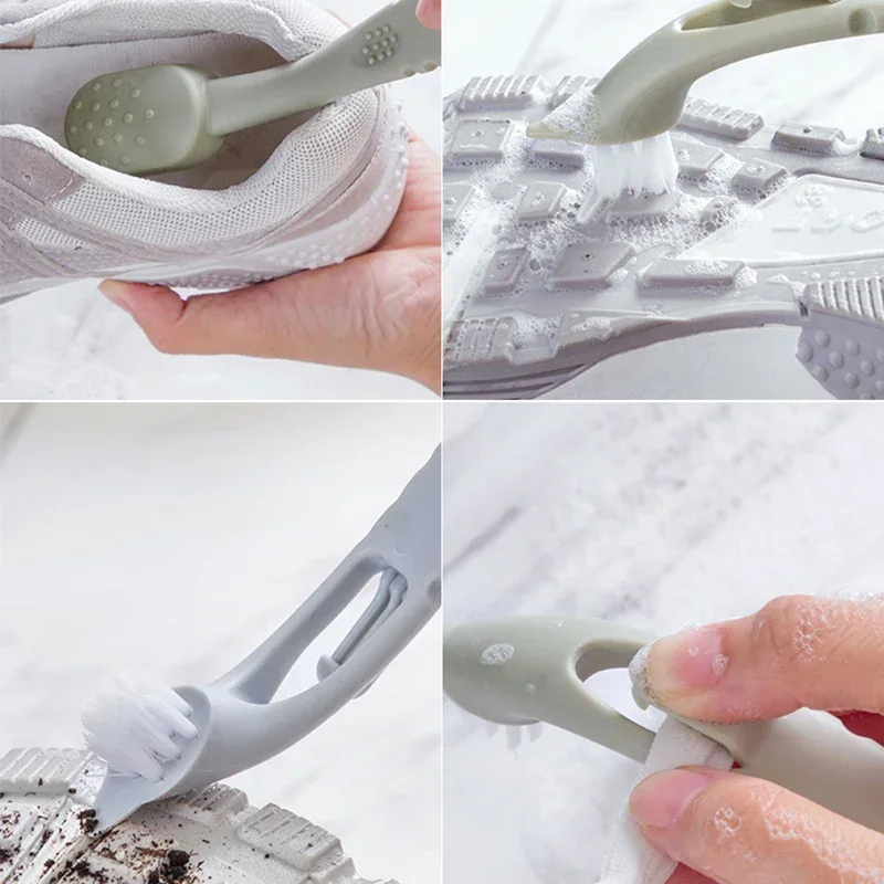 Double-end Shoes Brush Cleaner Cleaning Sneaker White Shoes Cleaner Kit Multifunction Household Cleaning Brush Laundry Tool 4