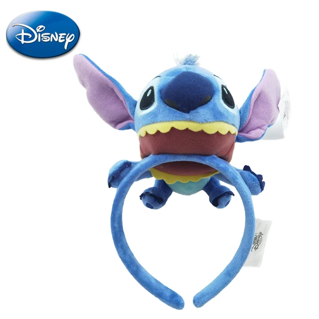 Disney Stitch Cartoon figures Headband Dumbo Fashion Cute Headwear soft plush Toys Hairband Girl Hair Accessories christmas Gift