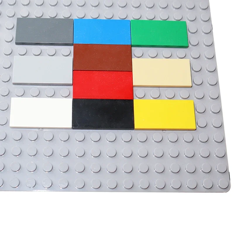 50PCS MOC Assemble Particles 87079 Size 2x4 Bricks Flat Tile Smooth 2*4 Building Blocks DIY Educational Creative Toy for Kids 3