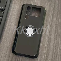 Ultimate Shockproof Phone Case with Back Ring Holder Bracket - Soft and Durable Design for Blade 10 Max (Ring Case Black)