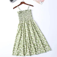 Summer Chiffon Camisole Sleeveless Dress Women Mini Dresses Fashion Elastic  Waist Casual Spaghetti Strap Dresses Vestidos Girls - Image 4