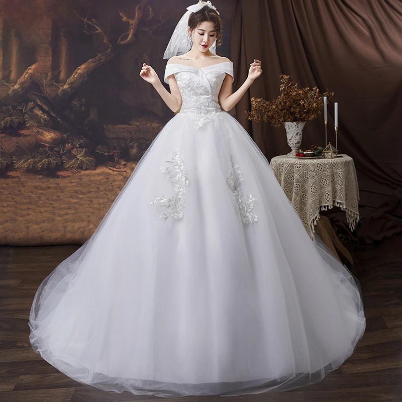 applqiues-vestido-de-noiva-off-the-shoulder-lace-vestidos-de-novia-cap-sleeve-lace-up-wedding-dresses