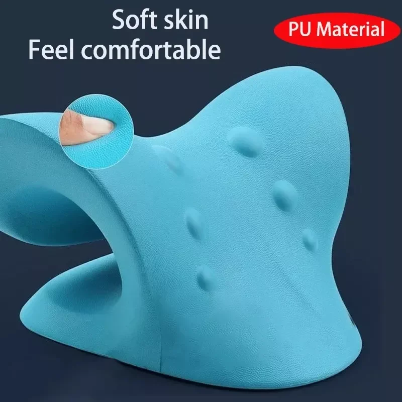 

Neck Shoulder Stretcher Relaxer Cervical Chiropractic Traction Device Massage Pillow for Pain Relief Cervical Spine Alignment