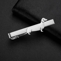 Stainless Steel Cute Dog Tie Clips Fashion Business Wedding Suit Accessories Necktie Clips for Women Men Couple Gifts Jewelry 5