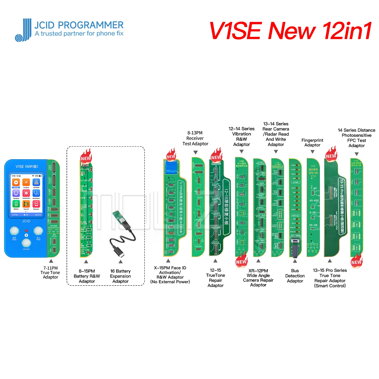 JCID V1S JC V1SE for IPHONE X XS Max 11-16 Pro Max True Tone