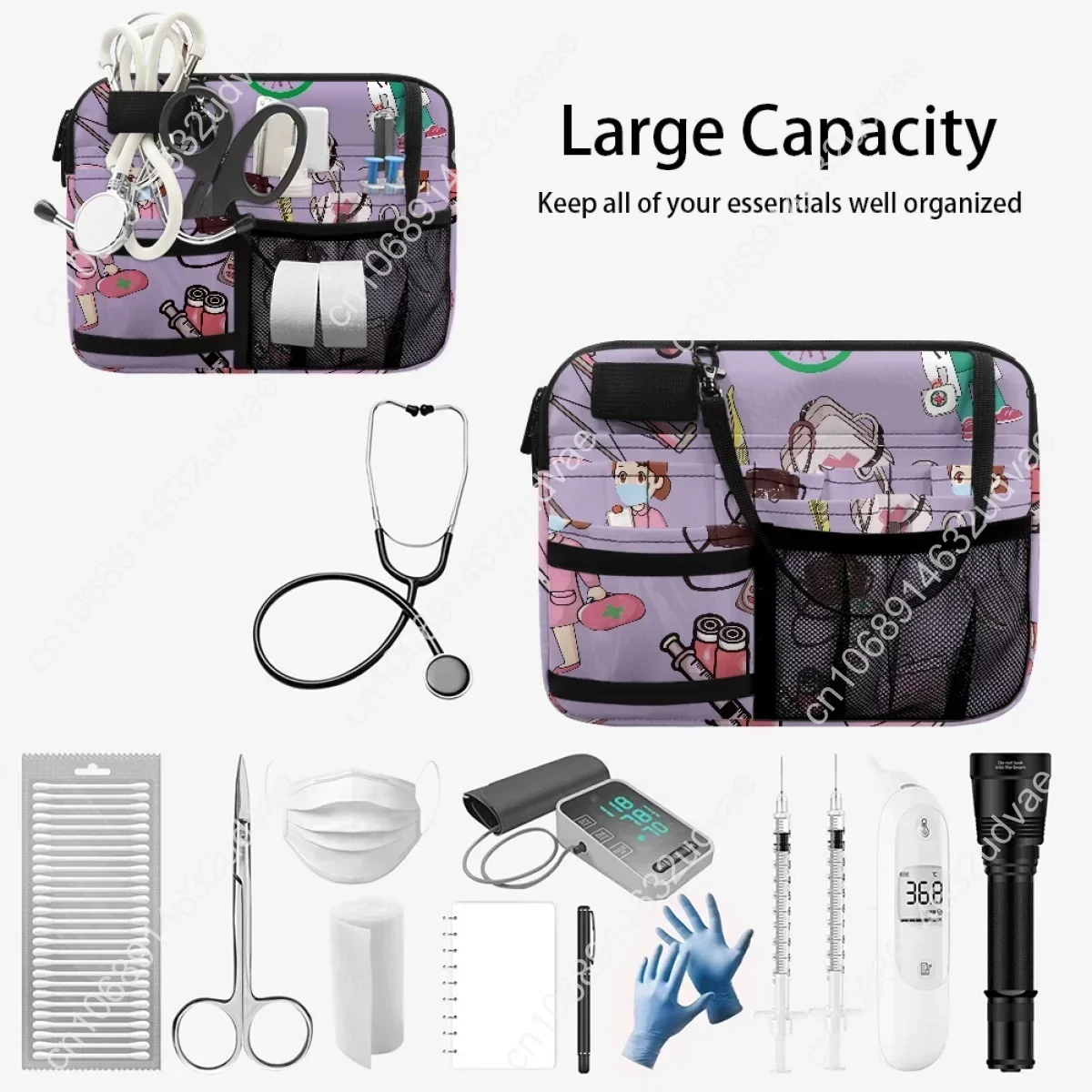 Women's Waist Bag Nurse Gift Adjustable Strap Portable Multi Pockets Medical Style Design Belt Bag Fanny Pack Female Organizer