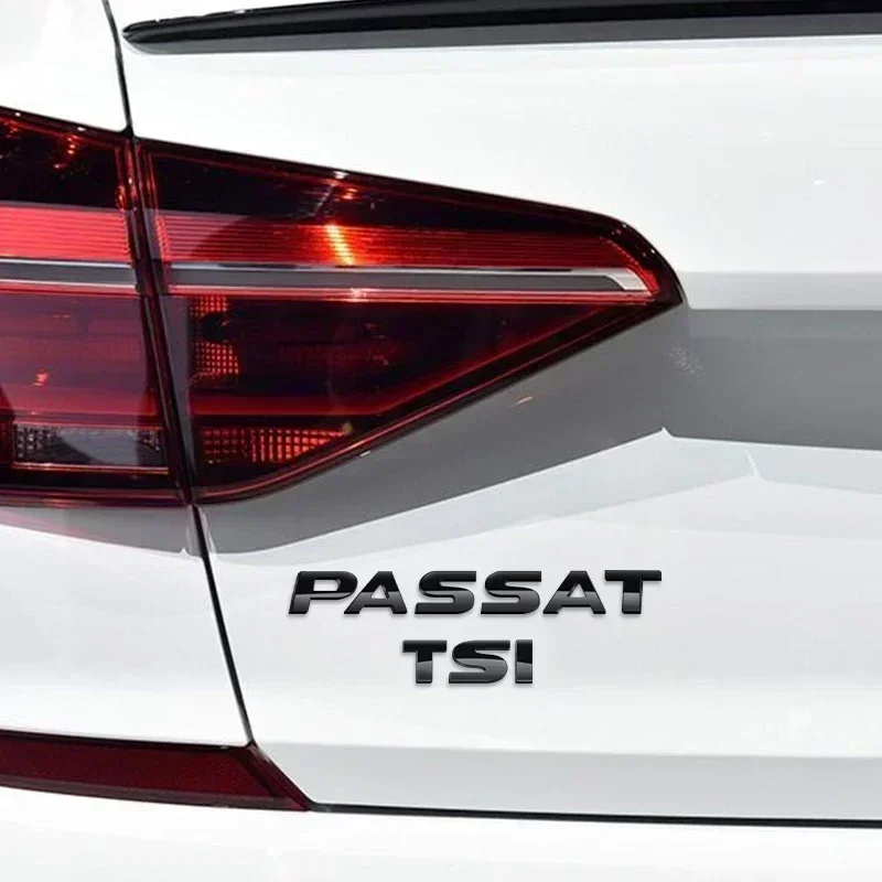 폭스바겐 파사트 B5 B5.5 B6 B7 B8 차량 스타일링 액세서리용 ABS TSI TDI V6 V8 레터링 엠블럼 장식 리어 트렁크 스티커