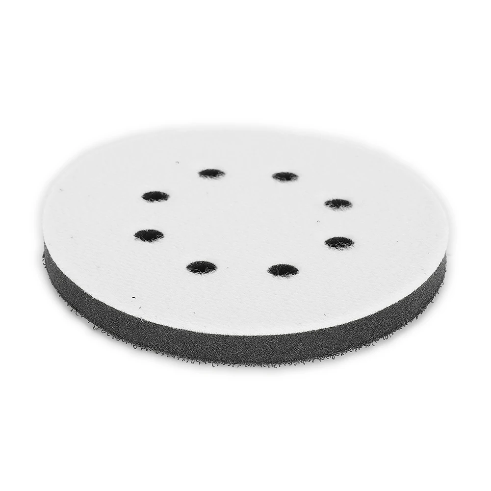 

2PCS 5 Inch(125Mm) 8-Hole Soft Foam Rubber Or Plastic Interface Pad For Sanding Pads Hook&Loop Face Sanding Discs Abrasive Tools