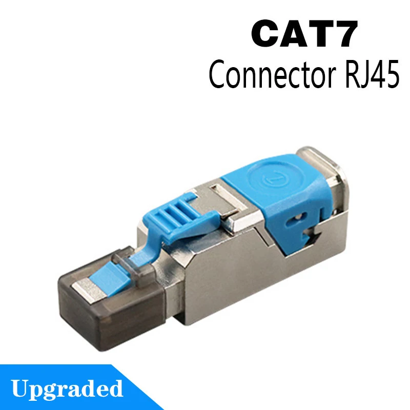 Premium Shielded Zinc Alloy Ethernet Termination Plug (CAT8/CAT7/CAT6A)