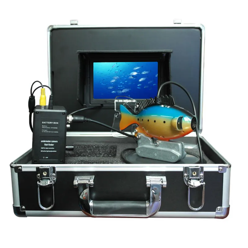 Sy801 Waterdicht Onderwater Fish Finder Monitoring Systeem Met 7 ''Tft Kleur Lcd-Scherm En Nachtzicht-Led Draagbare Behuizing