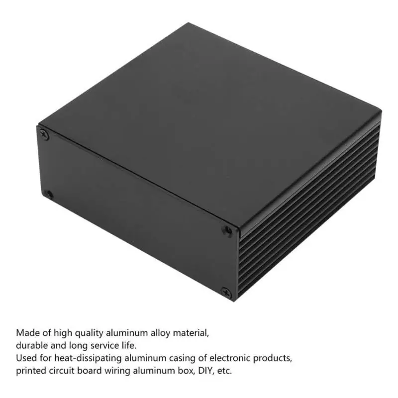 652F 알루미늄 프로젝트 상자 DIY 전자 상자 프로젝트 검정색 인클로저 케이스 소형
