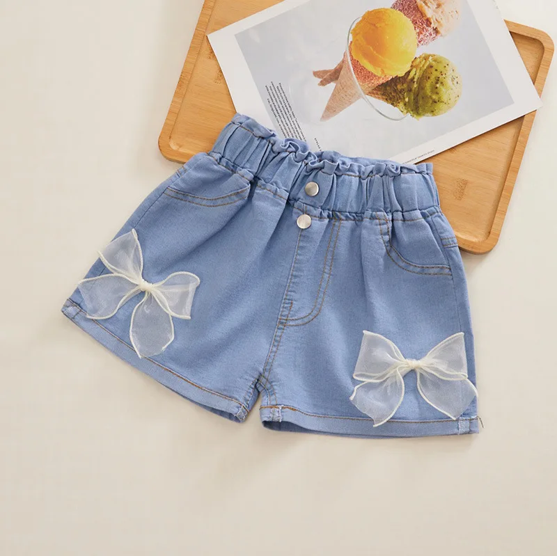 Kids Shorts Kids Trousers Kids Baby Summer Cool Denim Clothing Shorts Pants Jeans Clothes Children Girls Casual Short Trousers Infant Bottoms