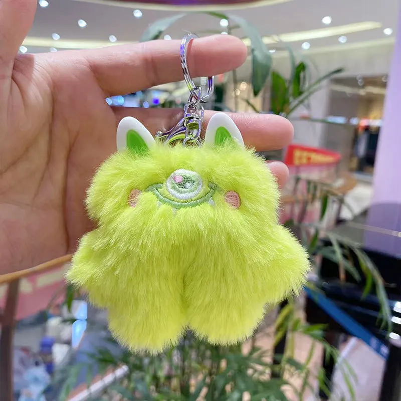 10cm Bigeyed Monster Plush Keychain Super Cute Big Eyed Monster