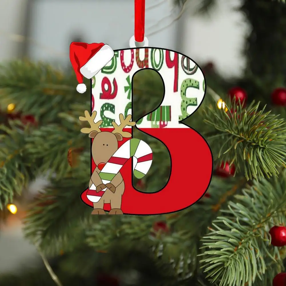 

Счастливое Рождественское украшение, украшение для рождественской елки, яркая Рождественская подвеска с английскими буквами, Рождественский Декор «сделай сам» на 2024 год