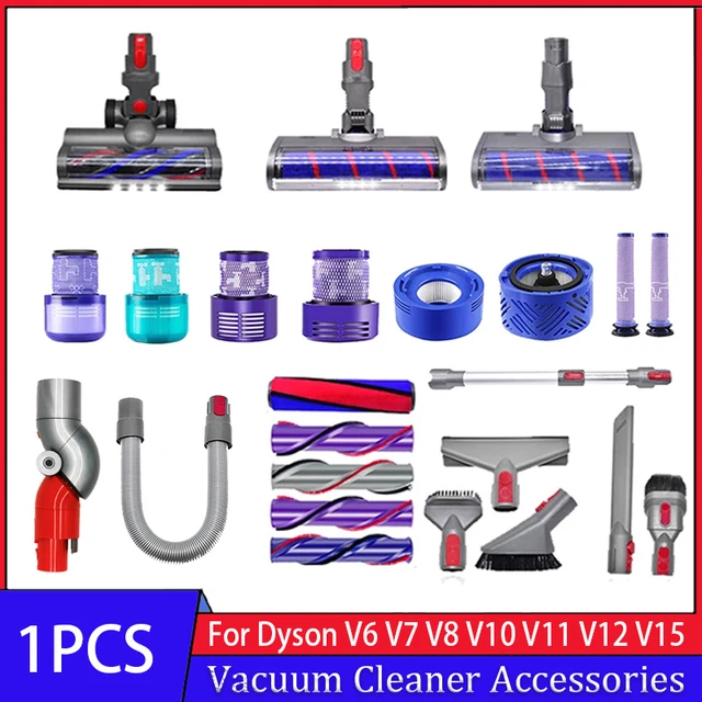 Accessoires Pour Aspirateur À Main Dyson V6 V7 V8 V10 V11 V12 V15, Pièces  De Rechange Avec Filtre Hepa Et Tête De Brosse - Pièces D'aspirateur -  AliExpress