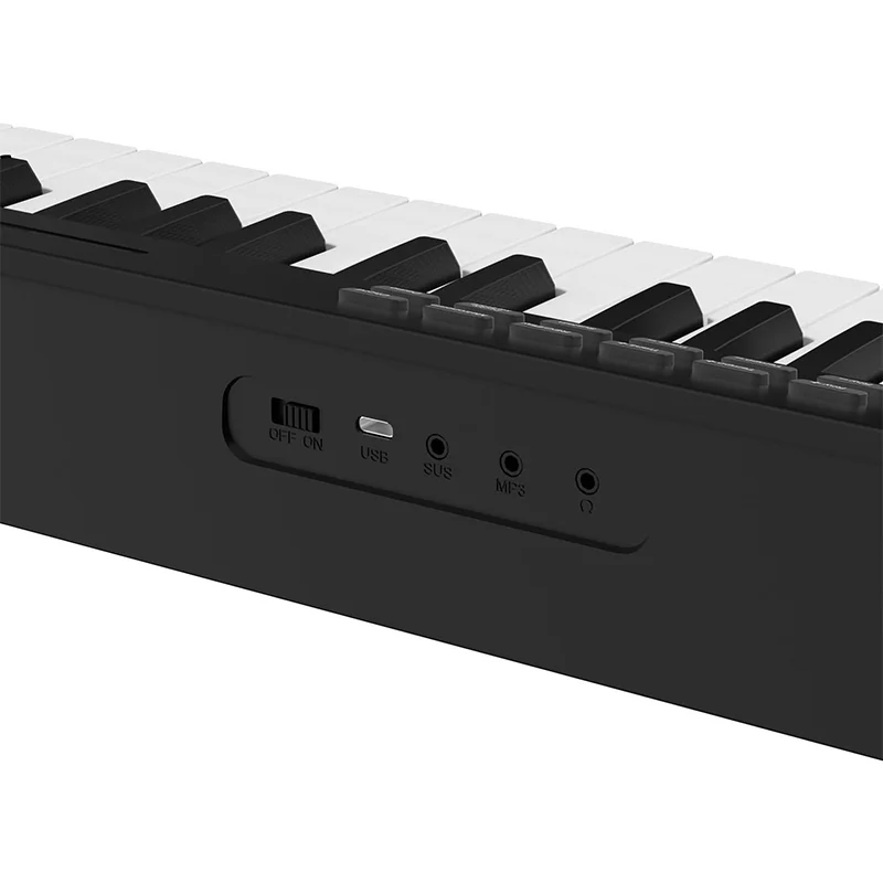 88 Key Foldable Electronic Piano Portable MIDI Keyboard Music For Practice Beginners With USB Bluetooth 128 Timbres Synthesizer