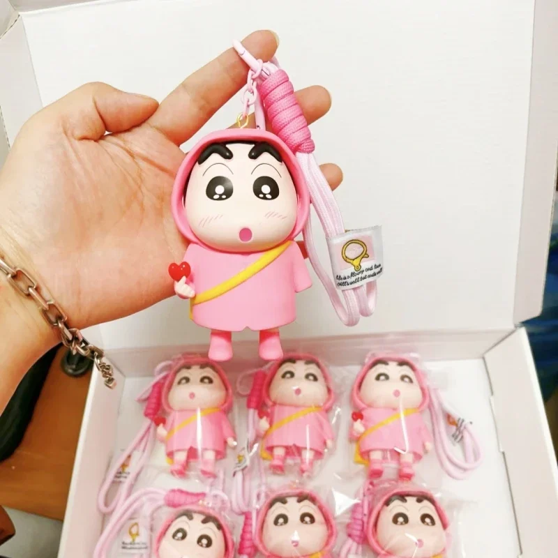 

Crayon Shin-Chan подвесная фигурка автомобиля мультяшная модель дождевик Crayon Shin-Chan Q версия аниме куклы игрушки детские игрушки