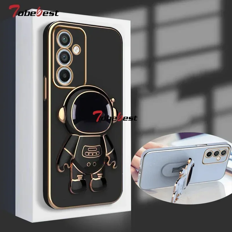 Astronaut Bracket Plating Phone Holder Case