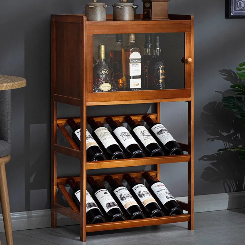

Vertical Kitchen Wine Holder Freestanding Design Luxury Bar Wine Rack Living Room Suporte Garrafas Vinho Home Decoration