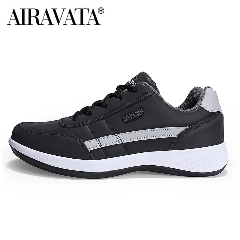 Men Shoes Fashion Sneakers Trend Leather Non-slip Footwear Man Vulcanized Sneakers