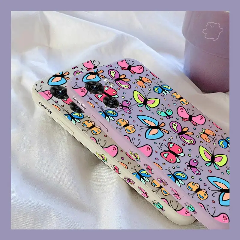 Charming Butterfly Silicone Phone Case - Stylish Protection