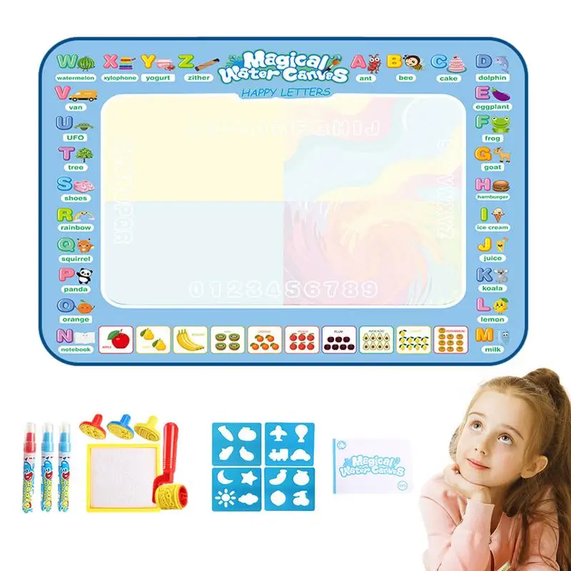 

Water Drawing Mat Mess Free Coloring Doodle Drawing Mat Canvas Mat For Kids Coloring Doodle Drawing Mat 100 X 80cm For Kids