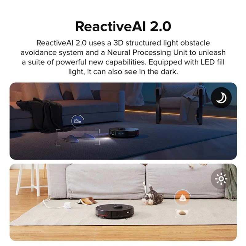  roborock S7 MaxV Plus Robot Vacuum and Sonic Mop with  Auto-Empty Dock, ReactiveAI 2.0 Obstacle Avoidance, Real-Time Video Call,  5100Pa Suction, Perfect for Pet Hair