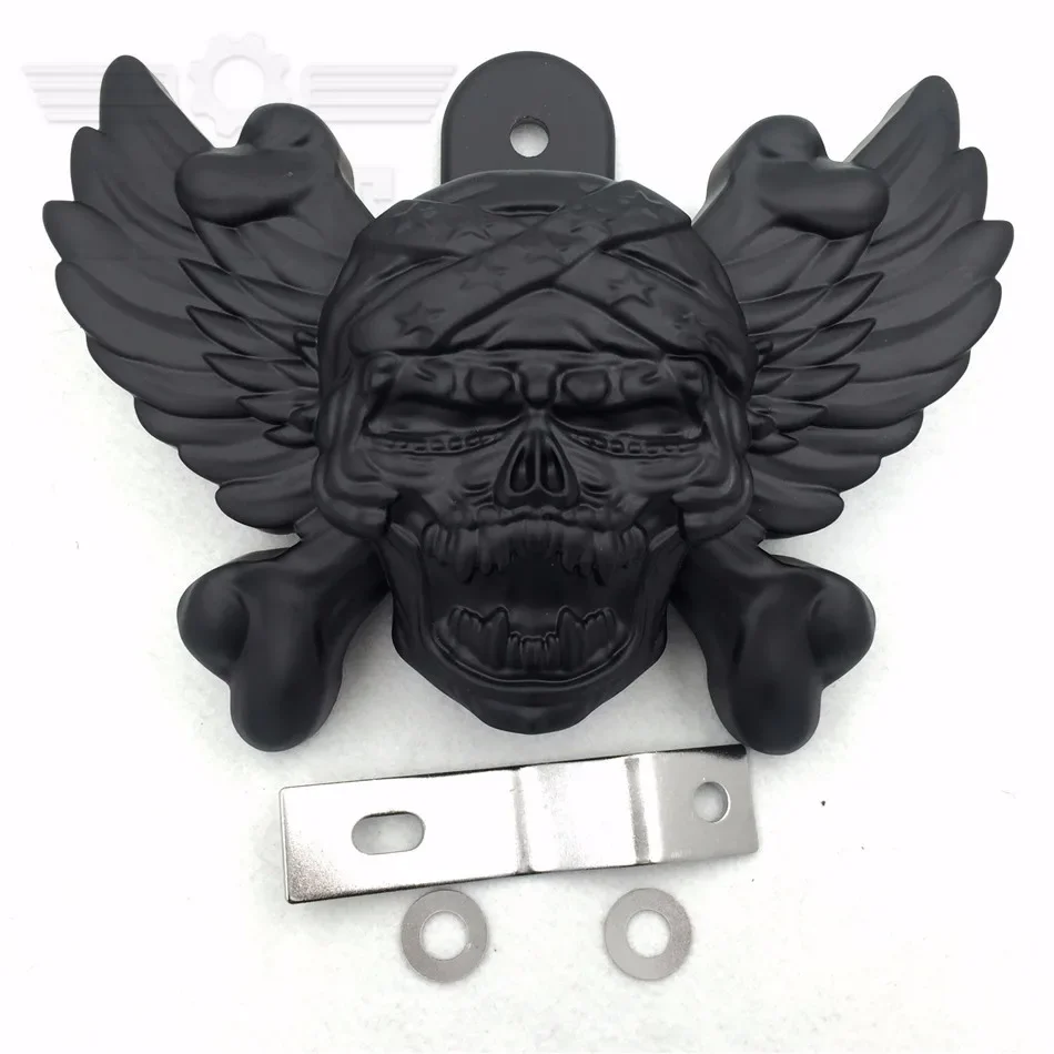 

Free Shipping Skull Zombie Horn Cover For 1992-2015 Harley Davidson with Side Mount "Cowbell" and all V-rod's