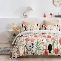 Customize Photo Logo Cotton Bedding Set Luxury Brand Duvet Cover Set with Pillowcase DIY Kids Adult Bed Set King Queen Size 3pcs 2