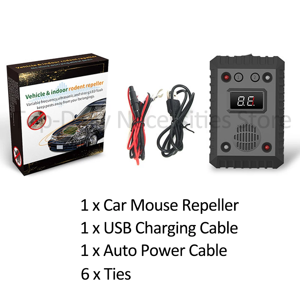 Gen 2 Ultrasonic Car Mouse Repeller 5/12V Anti-Rat Repeller Insect