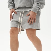 Men's Cotton Sporting Running Shorts Loose Grey Bodybuilding Sweatpants Fitness Short pants Jogger Gyms Vintage Male Short 1