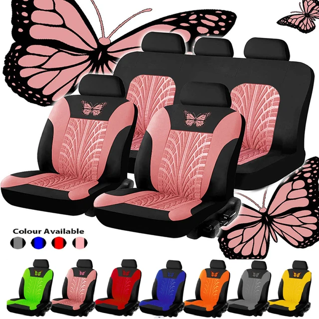 Car Seat Cover Universal Butterfly Pattern Tire Shape 1