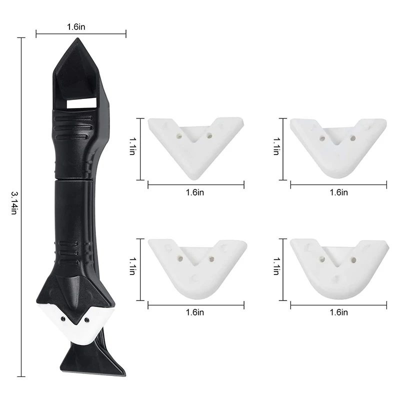 3PCS Raschietto Rimozione Silicone, Kit Di Attrezzi Per Calafataggio A - Foto 10