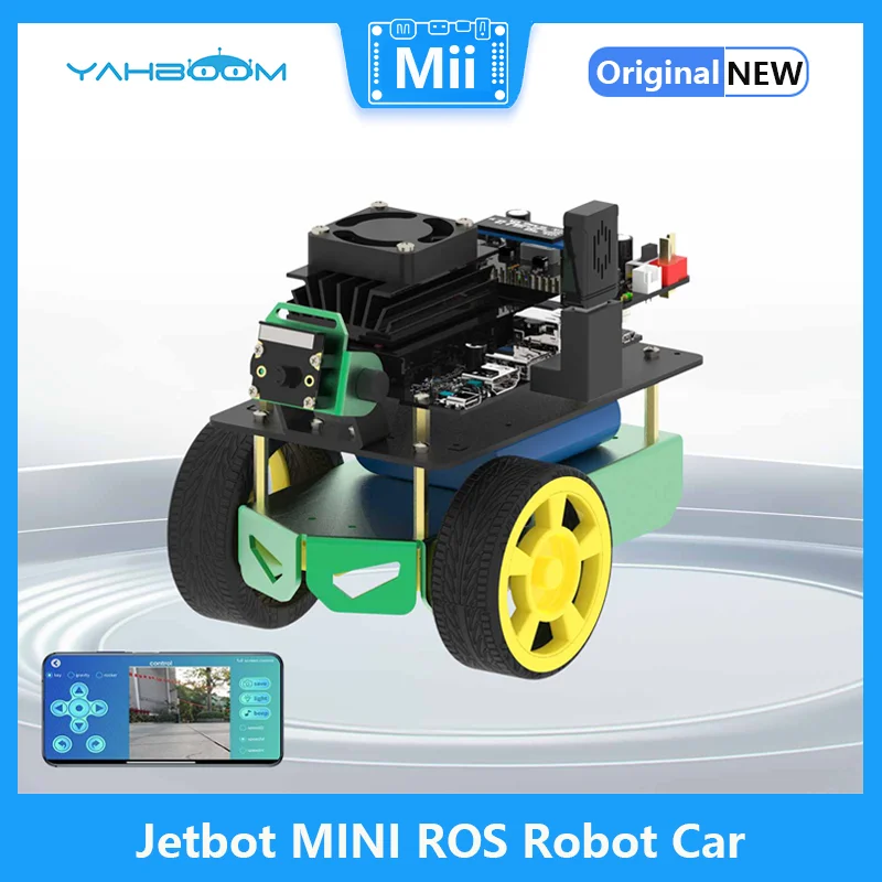 

Jetbot MINI ROS AI Visual Robot Kit Include Battery Support Handle APP Control Based On Jetson Nano 4GB Developer Kit